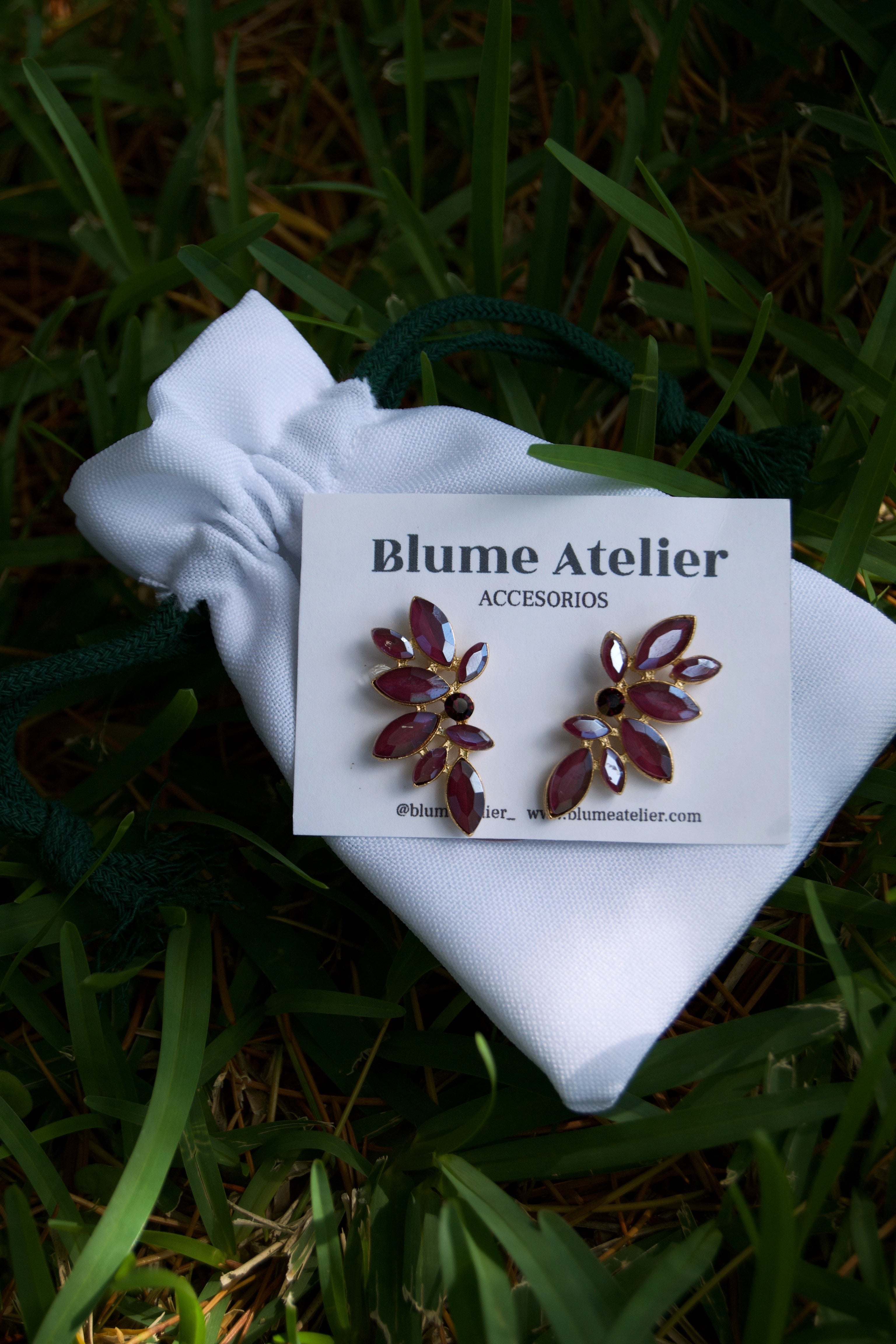 Pendientes Flor Lila